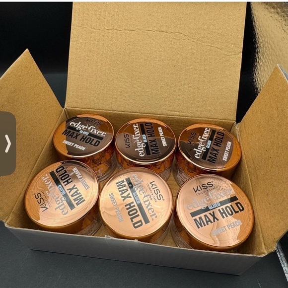 Kiss Other - NWT CASE OF 6 KISS Edge Fixer Max Hold Sweet Peach Hair Fixer